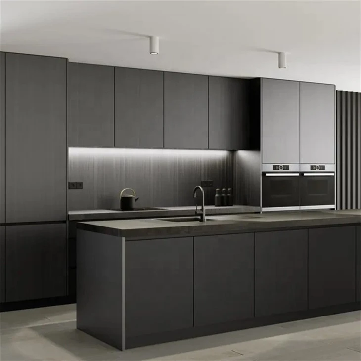 Black Melamine Kitchen Cabinets