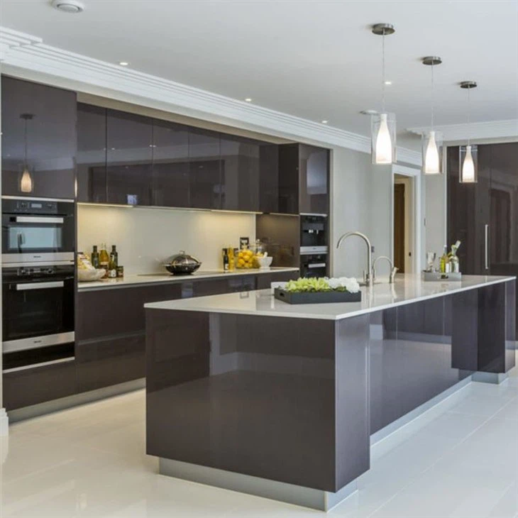 Black Kitchen Cabinets White Countertops