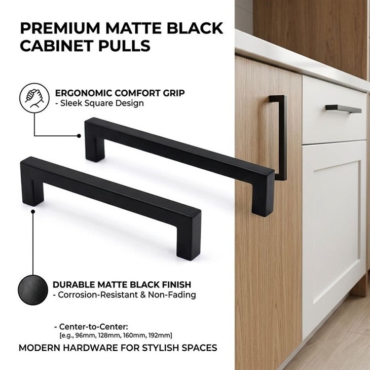 Black Stainless Steel Cabinet Knobs and Pulls-02