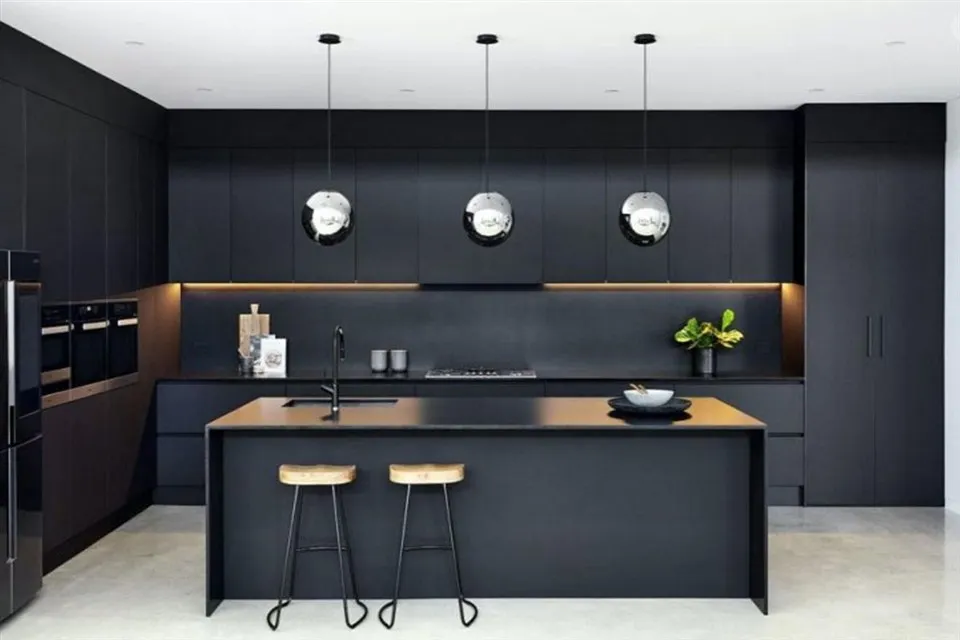black thermofoil cabinets (1)