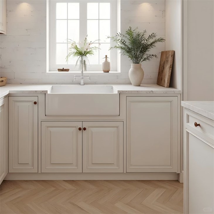 Country Painted Kitchen Cabinets