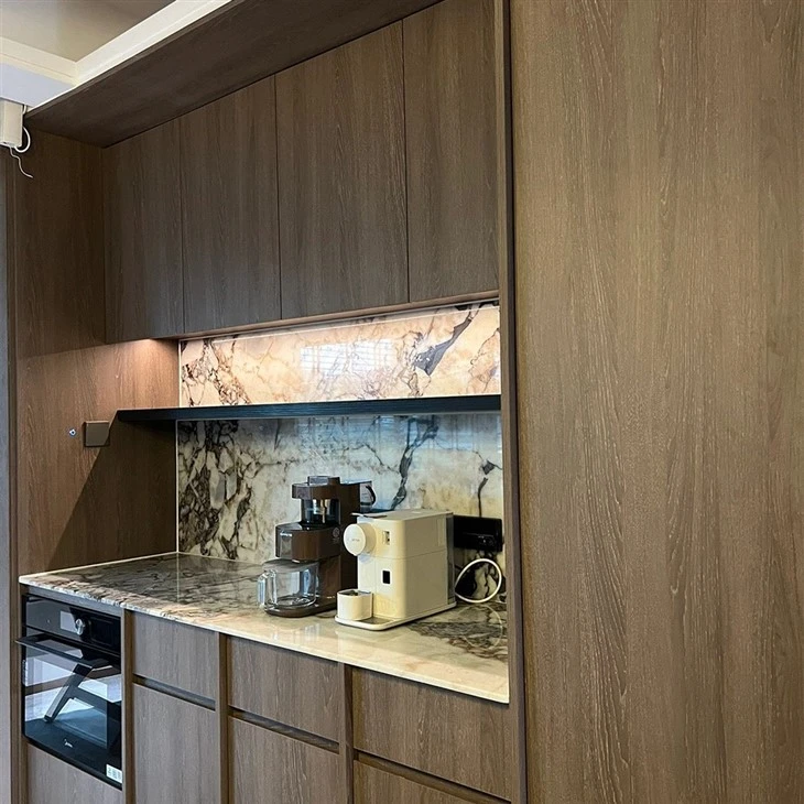 hotel kitchen cabinets installed in luxury hospitality project