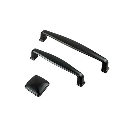 Black Pull Knobs For Cabinets | Ergonomic Cabinet Pull Knobs in Matte Black