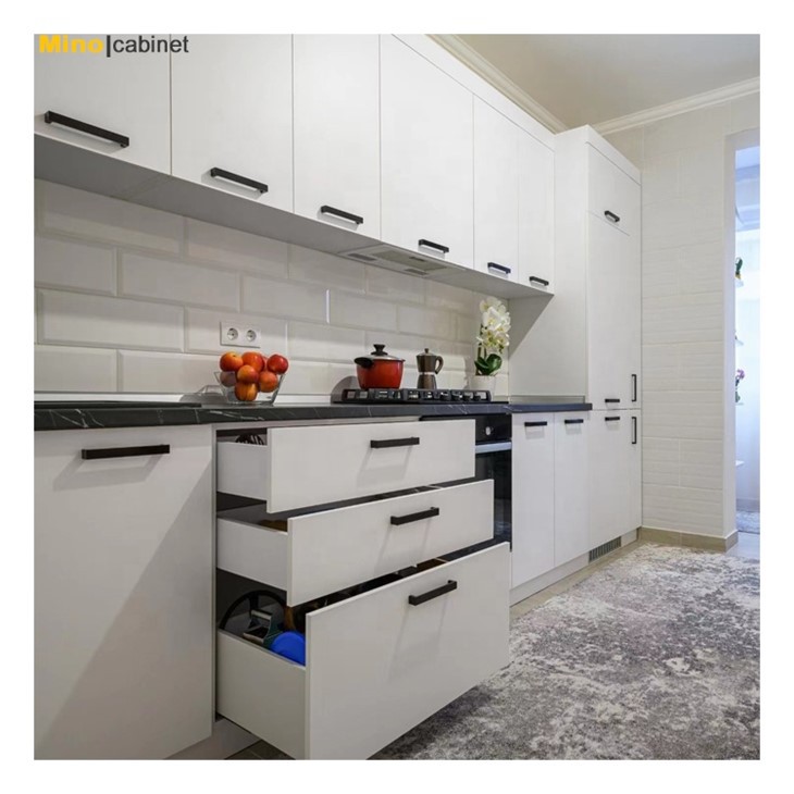 Wood storage cabinets for kitchen