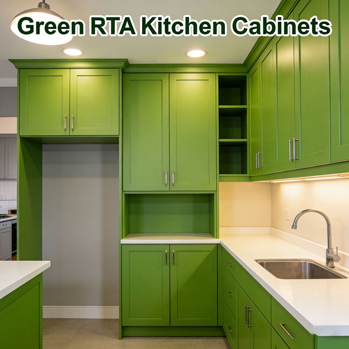 Green RTA Kitchen Cabinets 2 Green RTA Kitchen Cabinets 2