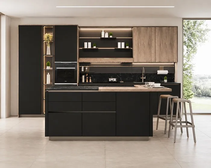 Woodgrain Black Thermofoil Cabinets Woodgrain Black Thermofoil Cabinets