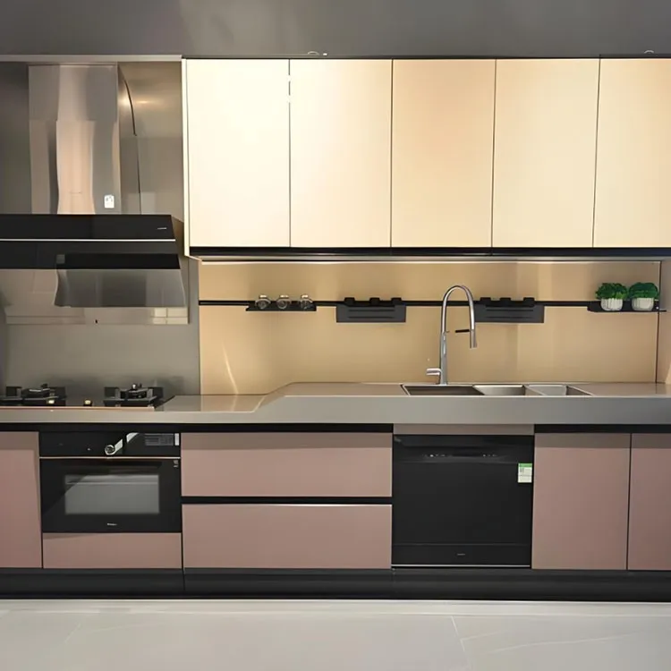 Simple Stainless Steel Kitchen Cabinets
