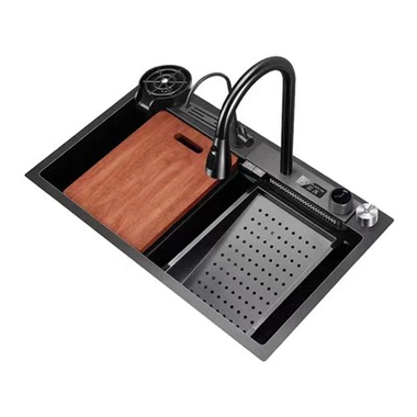 Black Faucet Kitchen Sink