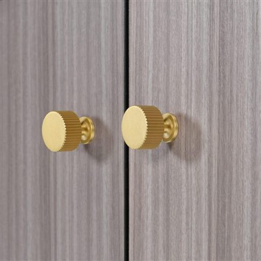 Brushed Brass Kitchen Cabinet Knobs