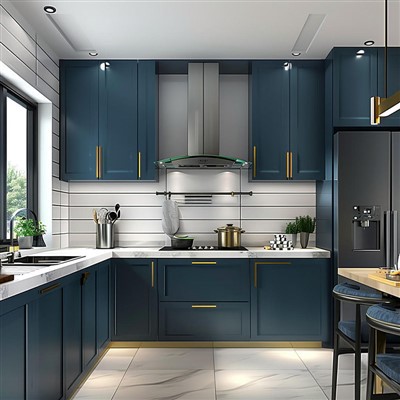 Classic Blue Kitchen Cabinets