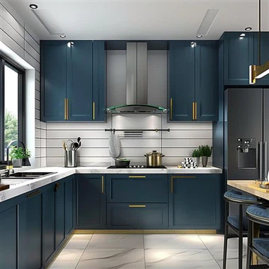 Classic Blue Kitchen Cabinets