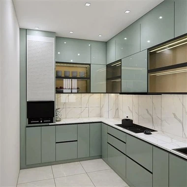 Country Green Kitchen Cabinets