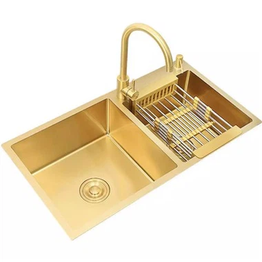 Gold Double Kitchen Sink