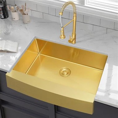 Gold Farmhouse Kitchen Sink
