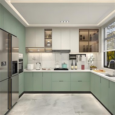 Light Green Cabinets Kitchen