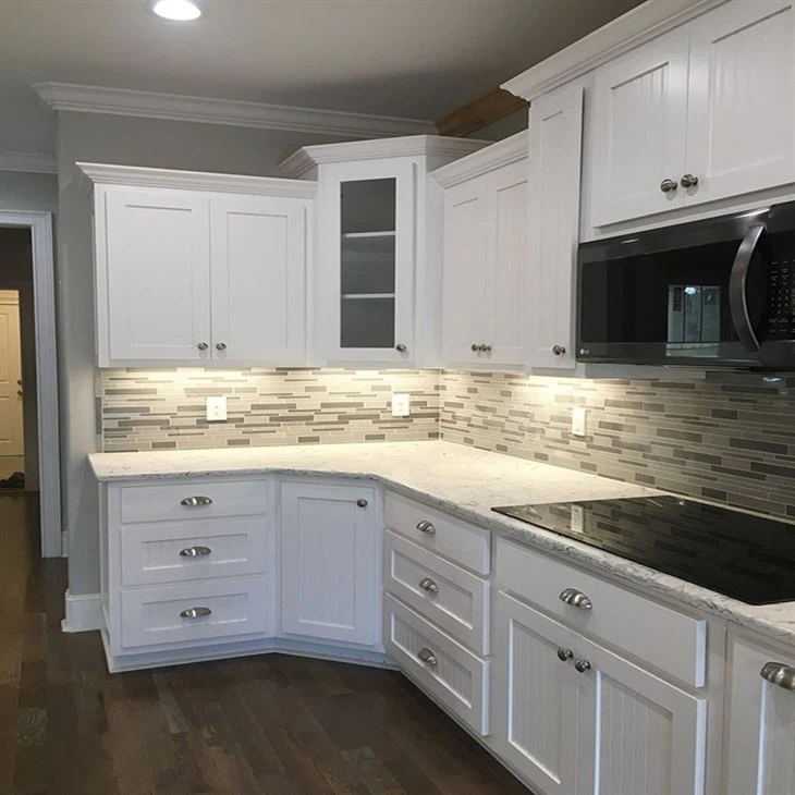 corner wall cabinet with glass doors